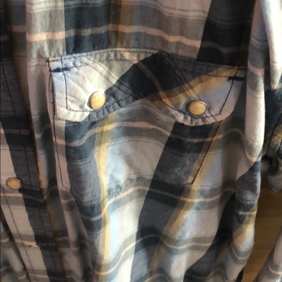 Old Navy size large long sleeve blue western shirt - Picture 2 of 7